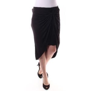 INC black skirt with side gather
